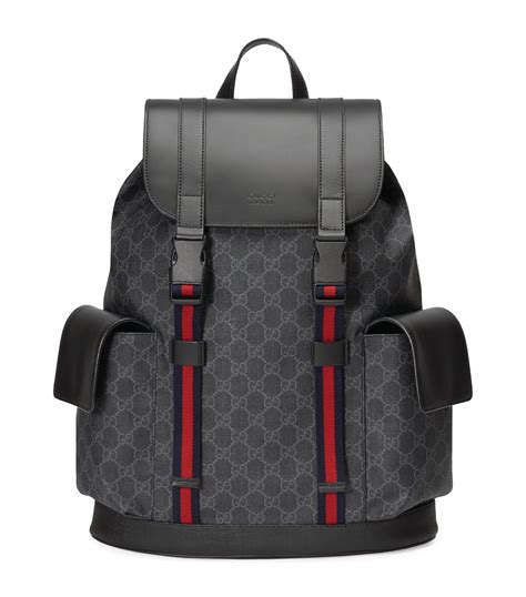 gucci black backpack men|gucci backpack men for sale.